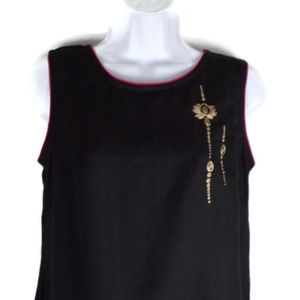Women's Sleeveless Top Black Size Small W979